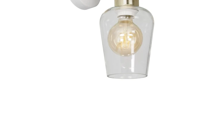 Lampa sufitowa ALBIO na rozecie reflektory na GU10 i zwisy z klasycznymi kloszami na E27 K-4138 Kaja Lighting