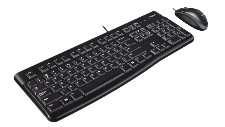 Zestaw klawiatura + mysz Logitech MK120 920-002562 (membranowa USB 2.0 (US) kolor czarny optyczna 1000 DPI)