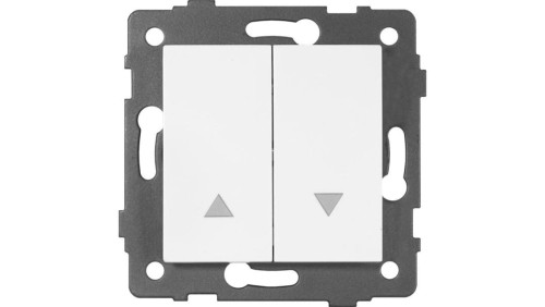 Łącznik do sterowania roletami MODERN-Q, 10AX-250V~, biały