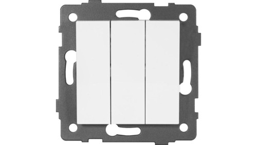 Łącznik potrójny MODERN-Q, 10AX-250V~, biały