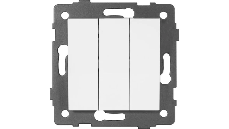 Łącznik potrójny MODERN-Q, 10AX-250V~, biały