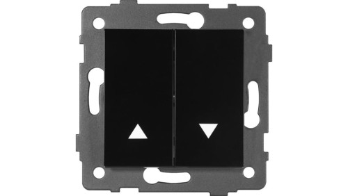 Łącznik do sterowania roletami MODERN-Q, 10AX-250V~, czarny