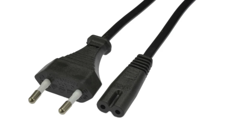 Kabel zasilający 230V 2,5A audio 3m czarny