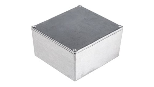 Obudowa ekranowana Srebrny IP54, 120.5 x 120.5 x 59.2mm, RS PRO