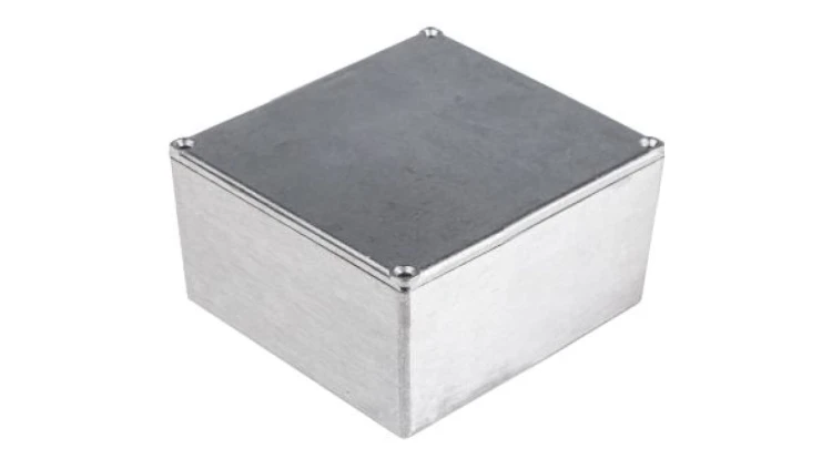 Obudowa ekranowana Srebrny IP54, 120.5 x 120.5 x 59.2mm, RS PRO