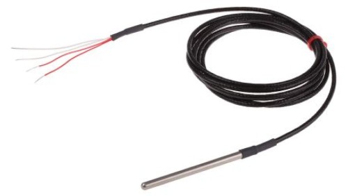 Termopara typ PT 100, -50C do +250C 75mm kabel 2m, Stal nierdzewna