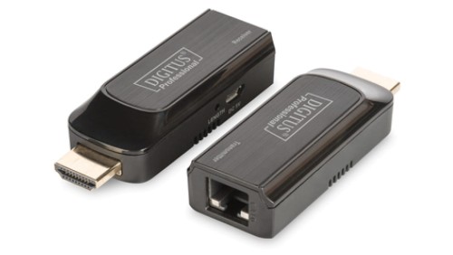 Mini Przedłużacz/Extender HDMI do 50m po skrętce Cat.6/7 1080p 60Hz FHD HDCP 1.2 z audio (zestaw) DS-55203