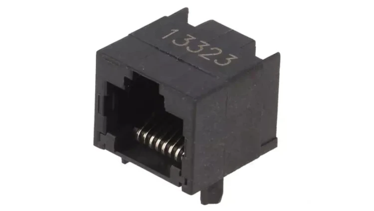 Gniazdo RJ45 8-PIN Układ 8p8c Blokowanie zatrzask u dołu 1-1705951-1