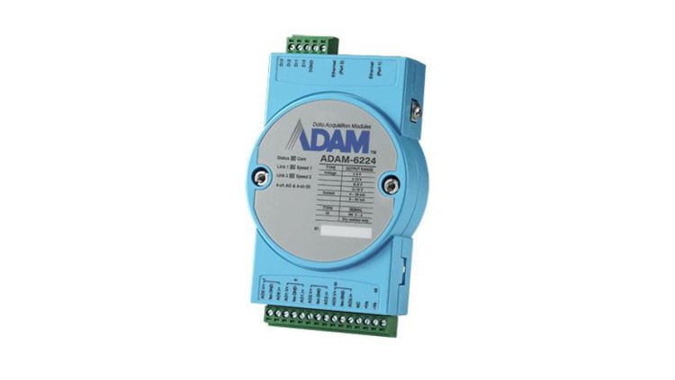 4-kanałowy Izolowane wyjście analogowe Moduł Modbus TCP ADAM-6224-B