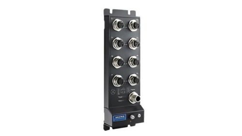 8-port niezarządzalny D-coded przemysłowy Switch Fast Ethernet IP67 EKI-2528I-M12-AE