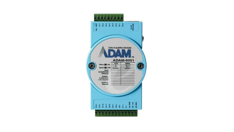 Zdalny moduł I/O z 12xDI, 2xlicznikami impulsów i 2xDO ADAM-6051-D