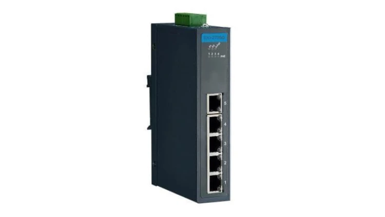 5GE Niezarządzalny przemysłowy PoE Switch W/T EKI-2705G-1GPI-A