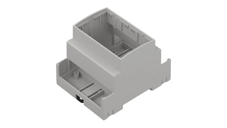 ZD1004J ABS V0 - Obudowa modułowa na szynę ZD1004 jasna ABS V0