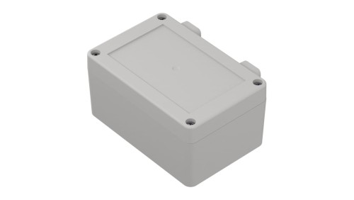ZP120.80.60 SET2 PC - Obudowa plastikowa ZP120.80.60 set2 jasny dół - bezbarwna góra z tulejkami mosiężnymi PC