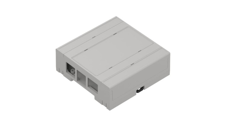 IOT.ZD3005 Pi5J ABS V0 - Obudowa modułowa na szynę iot.ZD3005 pi5 jasna ABS V0