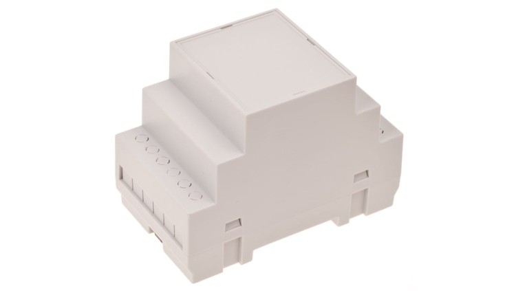 Z107 ABS V0 - Obudowa modułowa na szynę Z107 czarna ABS V0