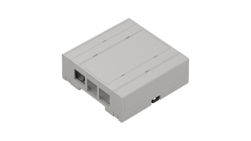 IOT.ZD3005 Pi4J ABS V0 - Obudowa modułowa na szynę iot.ZD3005 pi4 jasna ABS V0