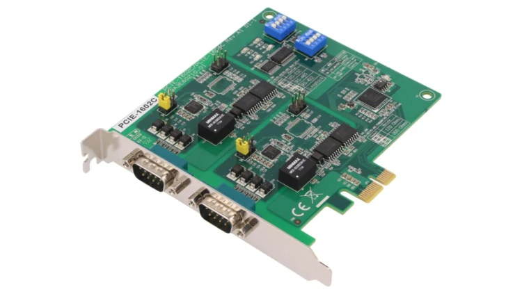 2-portowa RS-232/422/485 Karta komunikacyjna PCIe z izolacją PCIE-1602C-AE