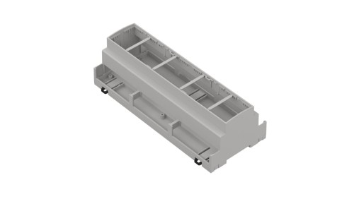 ZD1012J ABS V0 - Obudowa modułowa na szynę ZD1012 jasna ABS V0