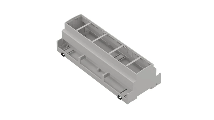 ZD1012J ABS V0 - Obudowa modułowa na szynę ZD1012 jasna ABS V0