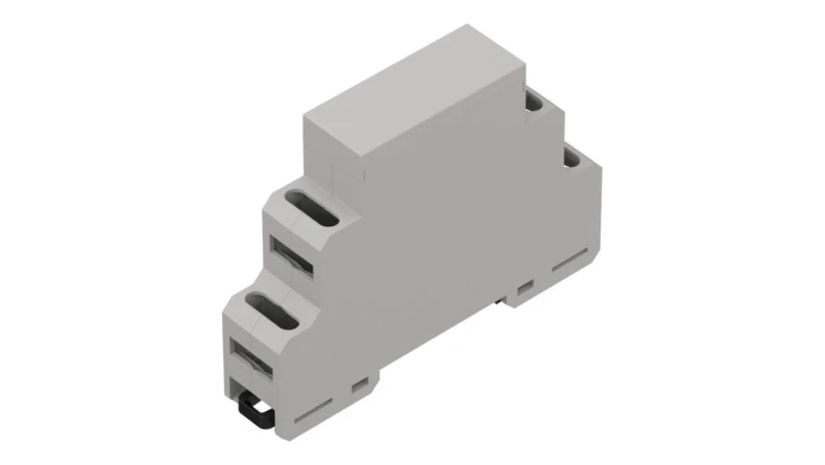ZD1001J-C0 ABS V0 - Obudowa modułowa na szynę ZD1001-c0 jasna ABS V0
