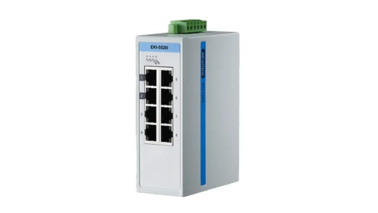 ProView,8-port 10/100Mbps Ind. Switch,-40~75℃ EKI-5528I-AE