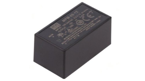 Przetwornica AC/DC 5W 80-264VAC 12VDC Iwyj 420mA OUT 1 MPM-05-12