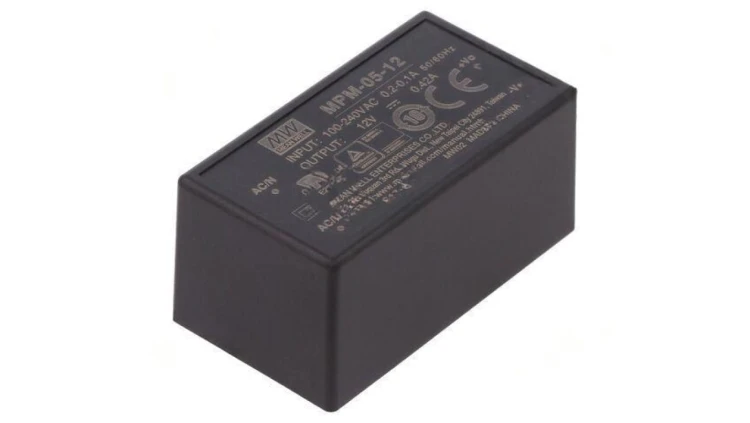 Przetwornica AC/DC 5W 80-264VAC 12VDC Iwyj 420mA OUT 1 MPM-05-12