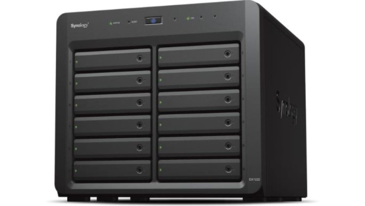 Synology DX1222 12-zatokowa jednostka rozszerzająca dla serwerów NAS Synology w obudowie Tower