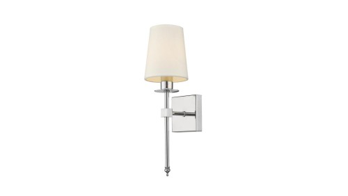 Klasyczna lampa ścienna CASOLI z chromowanym ramieniem i kloszem LP-2118/1W chrom Light Prestige