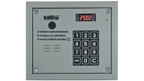 Laskomex CP-2503R srebrny Panel audio z czytnikiem kluczy RFID