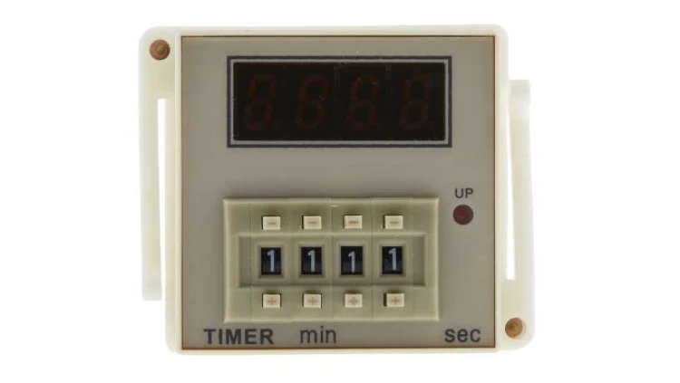 Przekaźnik czasowy zwłoczny jednofunkcyjny 99 min 59s SPDT 1-stykowy SPDT 100 → 240V ac