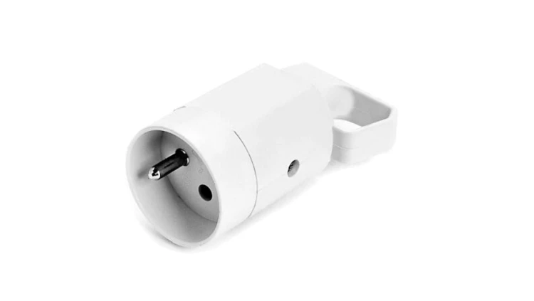 Gniazdo przenośne z uchwytem i uziemieniem 16A 250V białe 315-01