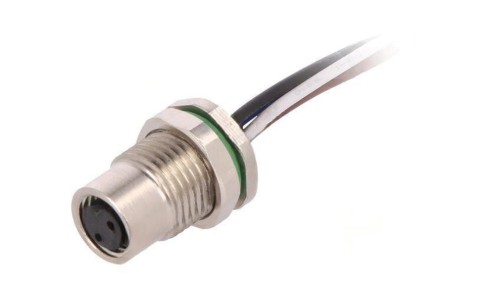 Złącze M8 żeńskie PIN: 4 30V IP67 proste gniazdo 3A 100mm PXMBNI08RPF04AFL001