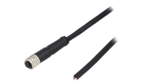 Złącze M5 wtyk żeńskie przewody PIN: 4 1A proste IP67 60V PXPTPU05FBF04ACL010PUR