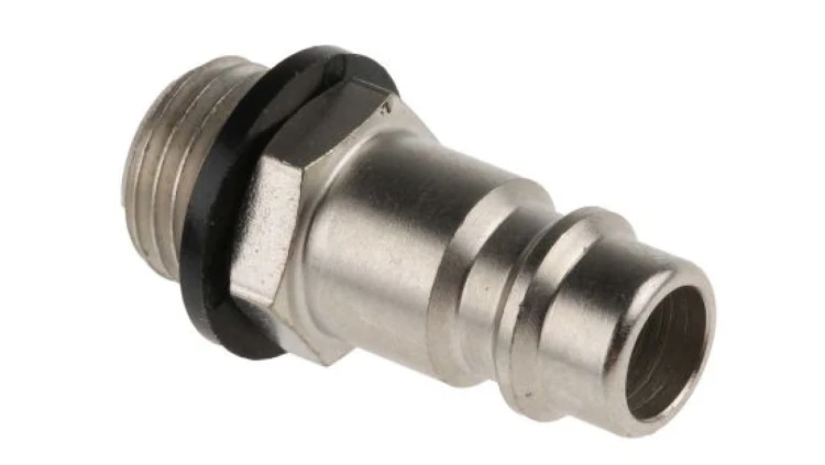 Szybkozłączka pneumatyczna, materiał Mosiądz, stal, złącze G 1/4 męskie, RS PRO CEJN 320, JWL 520, JWL 530, Parker PEF,