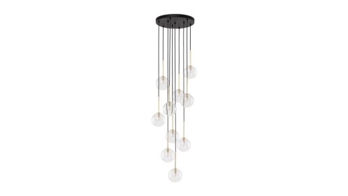 Lampa wisząca z transparentnymi, szklanymi kloszami NILOS 10xG9 5944 TK Lighting