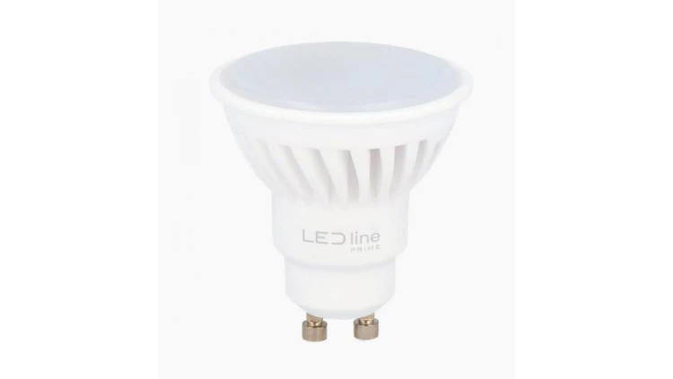 LED line PRIME żarówka LED GU10 5W 2700K ciepła 700lm CERAMICZNA 5 lat gwar.