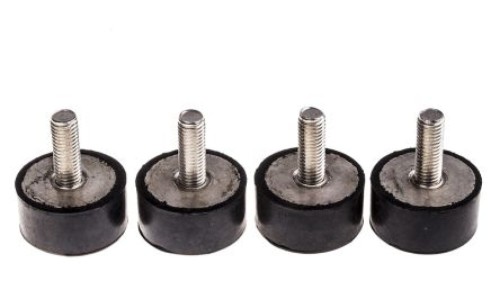 Mocowanie antywstrząsowe, M10, Ø 40mm, materiał: Guma naturalna 60Shore A, RS PRO