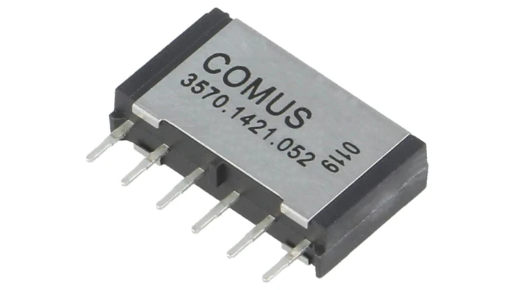 Przekaźnik kontaktronowy DPST-NO Ucewki: 5VDC 500mA 10W THT 3570.1421.052