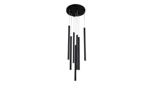 Lampa wisząca czarna LUNGO 7 LP-894/7P BK Light Prestige