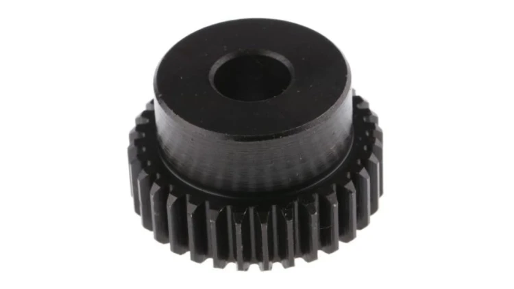 Koło zębate walcowe, moduł: 1, l.zębów: 32, śr. piasty: 26mm, śr. otworu: 10mm, Stal