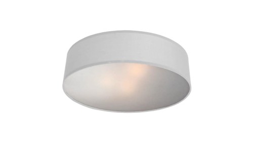 Plafon z abażurem białym do salonu Alto Ø40cm LP-81008/3C WH Light Prestige