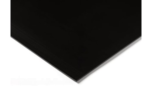 Arkusz tworzywa sztucznego Czarny, 1000mm x 500mm x 10mm