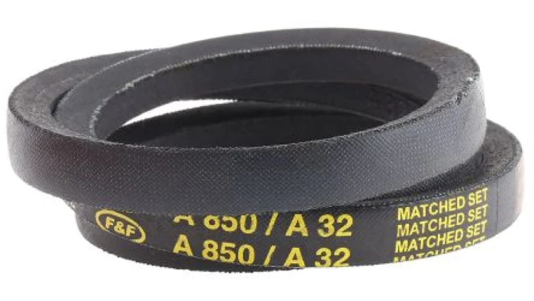 Pas napędowy, profil A, materiał: PET, guma, 13mm x 8mm x 813mm, RS PRO