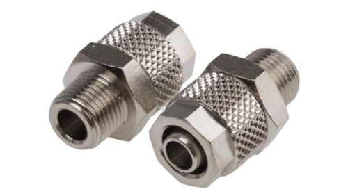 Adapter gwintowany prosty gwint – rura, 15 barów