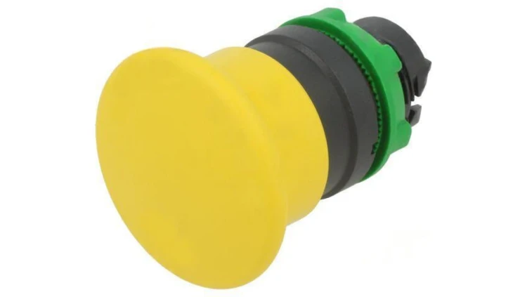 ZB5AC5 Przełącznik przyciskany 22mm Poz.stab 1 żółty IP66