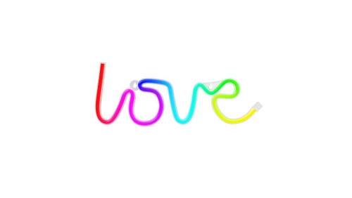 Neon LED RGB LOVE FLRN01 + pilot Forever Light