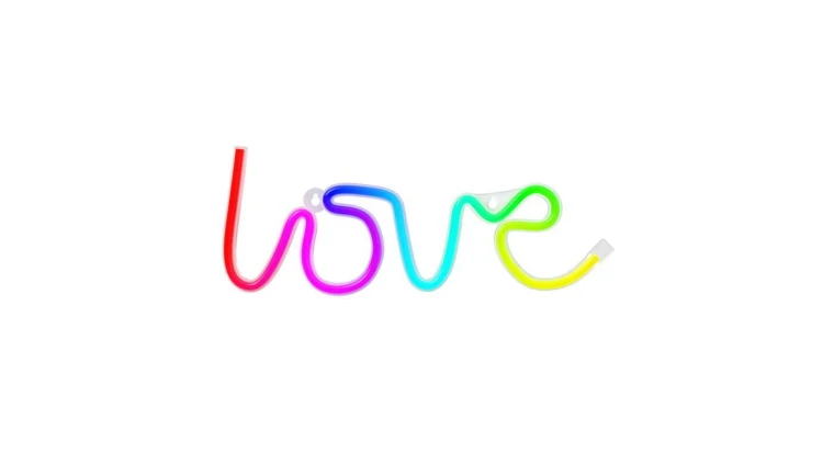 Neon LED RGB LOVE FLRN01 + pilot Forever Light