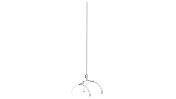 Iglica gąsiorowa podwójna L-1000mm fi 12mm aluminiowa 71.10 AL /97101009/